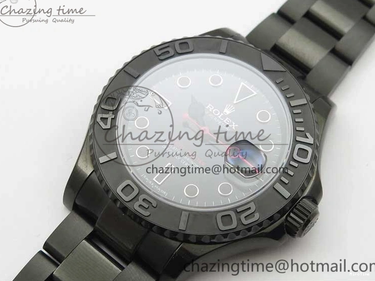 MiroTime 0901 EasyCare Yacht-Master 116622 DLC VRF Best Edition Black Dial on DLC Bracelet VR 2918